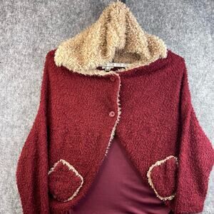 Vestique Women's Sweater Size Large Hooded